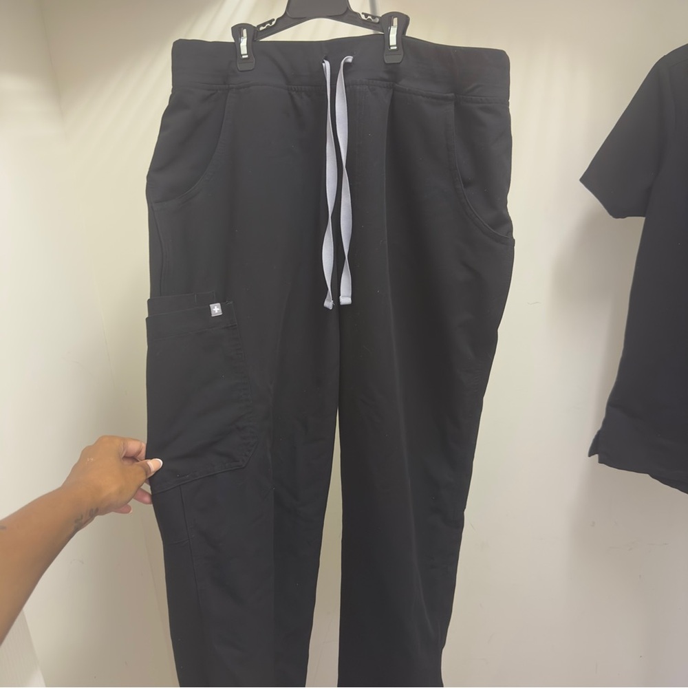 Black XL Tall Figs Scrub pants